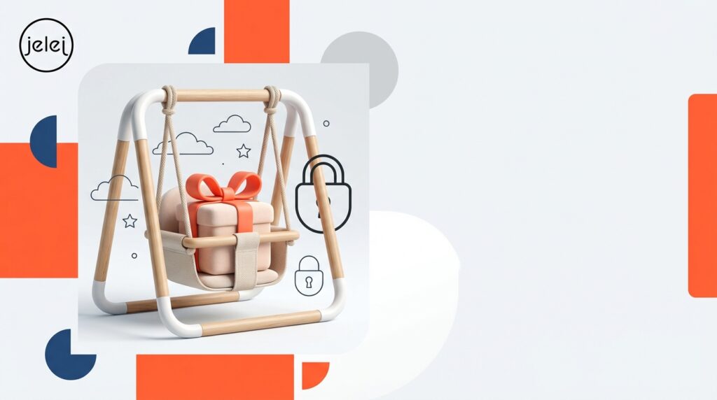 Bezpieczny pomysł na prezent dla rocznego dziecka: Huśtawka jelej®